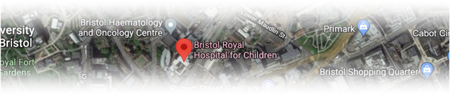 Satellite image of Bristol Royal Hospital for Children